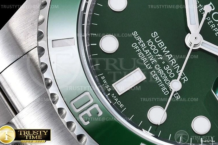 1002 Contemporary ROLSUB0280A – Submariner 116610LV 904L SS SS Green ARF V3 SH 1033